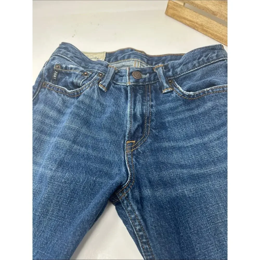 Abercrombie & Fitch Kids Slim Blue Denim Jeans Size 14 slim